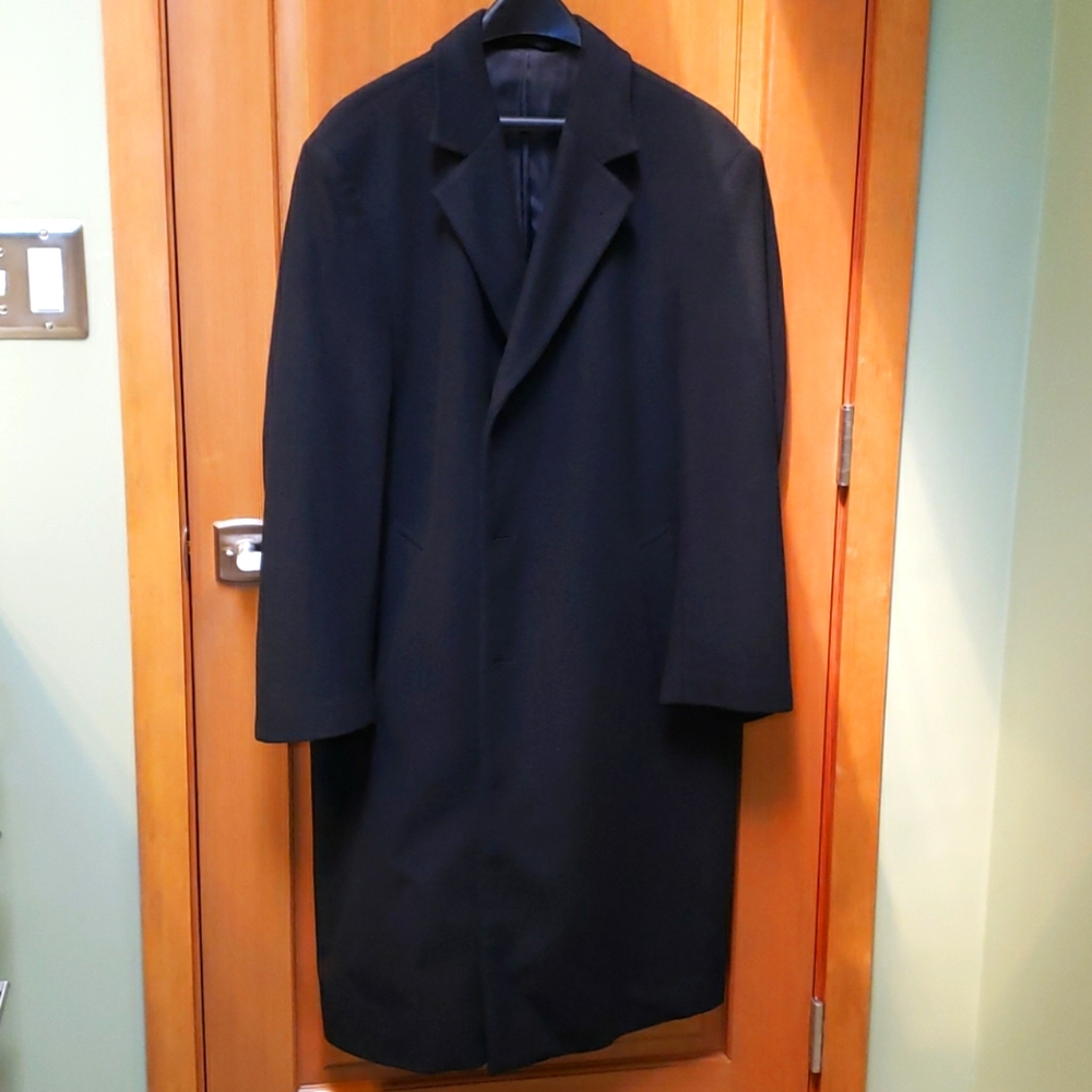 Men's long wool coat